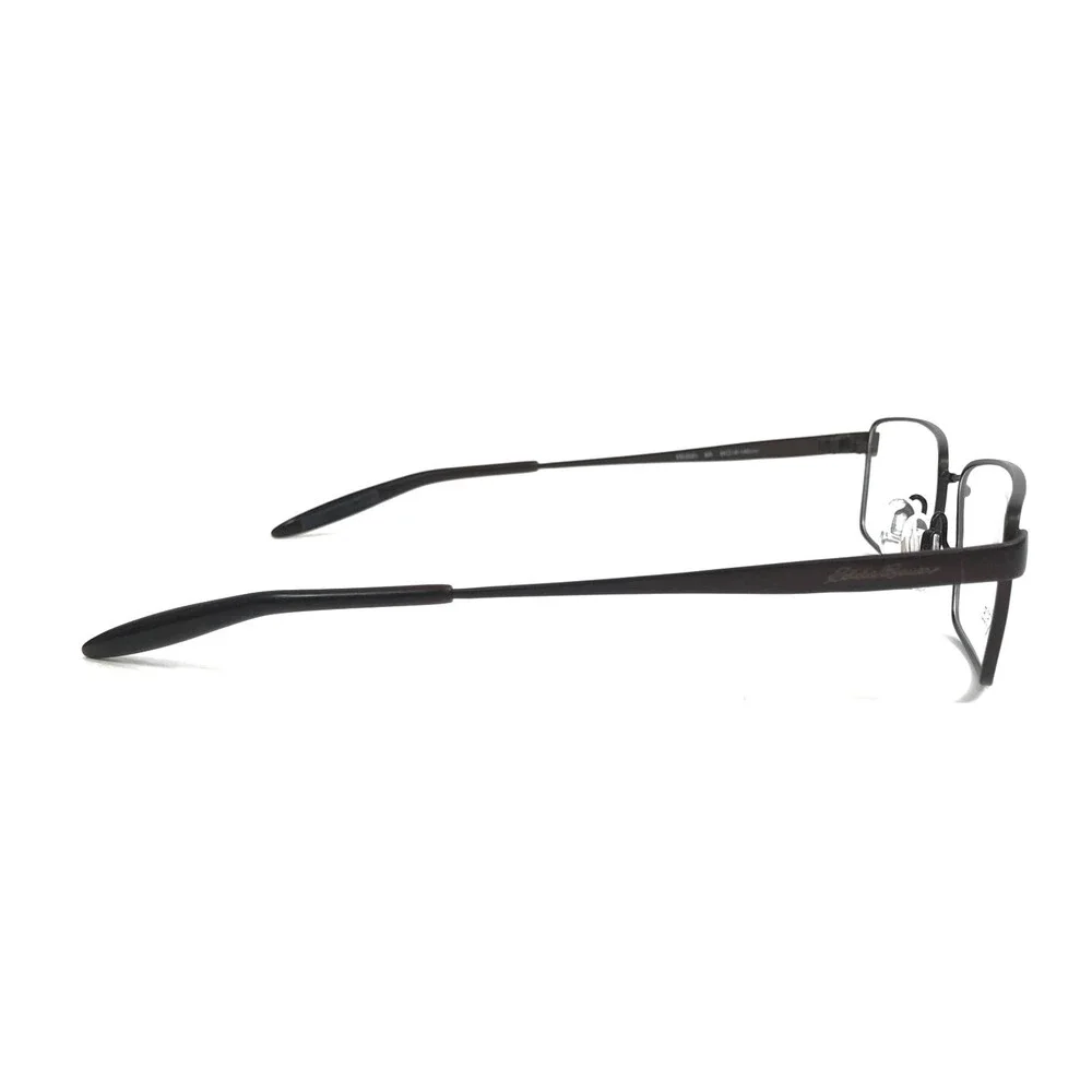 Eddie Bauer Eyeglasses Frames EB32021 BR Brown Rectangle Wire Rim 54-18-140